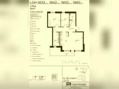 Stockholm, Farsta: 3-rumslägenhet på 85 m²